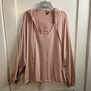 Blush colored hoodie